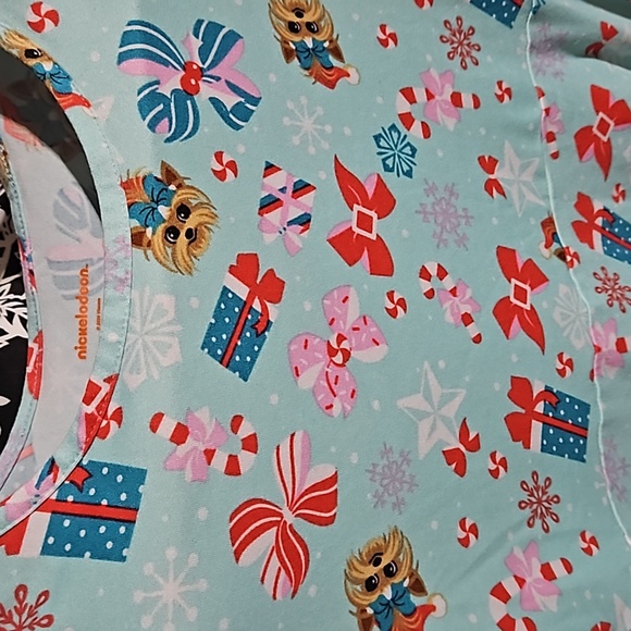 Nickelodeon  Jojo Siwa Winter Peppermint Puppies Casual Dress size lg (10-12) - Picture 2 of 7